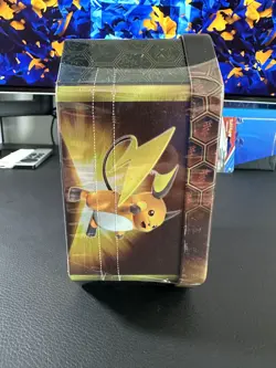 HIDDEN FATES Tin - RAICHU GX Promo Pokemon -Factory Sealed - MINT - Image 10