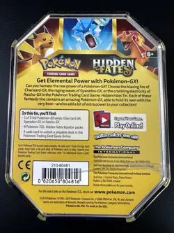 HIDDEN FATES Tin - RAICHU GX Promo Pokemon -Factory Sealed - MINT - Image 3