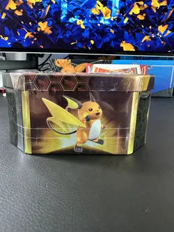 HIDDEN FATES Tin - RAICHU GX Promo Pokemon -Factory Sealed - MINT - Image 6
