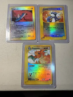 Pokemon TCG Dragonite Card 9/165 Expedition Base Set Reverse Holo HP - Image 1