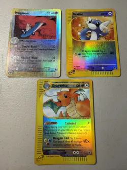 Pokemon TCG Dragonite Card 9/165 Expedition Base Set Reverse Holo HP - Image 3