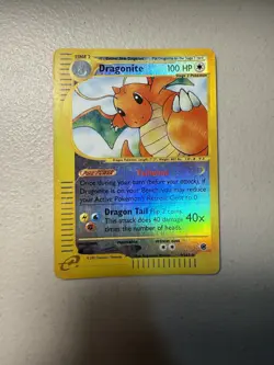 Pokemon TCG Dragonite Card 9/165 Expedition Base Set Reverse Holo HP - Image 4