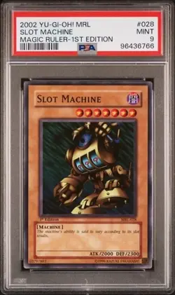 2002 YuGiOh! Slot Machine MRL-028 1st Edition - Magic Ruler - PSA 9 Mint POP 13 - Image 1
