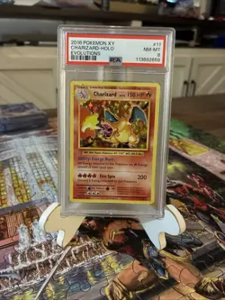 2016 Pokémon XY Charizard Holo #11 NM-MT Card PSA Graded 8 - Image 1