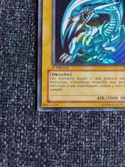 Yu-Gi-Oh Blue Eyes White Dragon 1st Edition BIK-S001 Spanish Blanco De Ojos Azul - Image 7