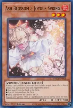 Yugioh! LP Ash Blossom & Joyous Spring - SDCB-EN014 - Common - 1st Edition Light - Image 1