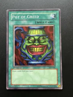 Pot of Greed SYE-040 Starter Deck: Yugi Evolution 1st Edition - Image 3