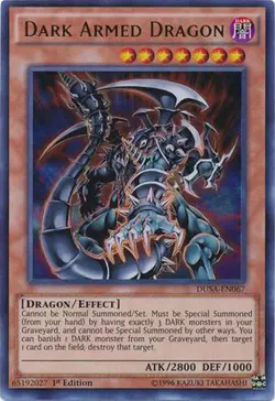 Yu-Gi-Oh Card - DUSA-EN067 - DARK ARMED DRAGON (ultra rare holo) - NM/Mint - Image 1