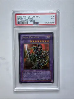Yu-Gi-Oh! Dark Paladin Reprint Artwork MFC-105 Magician's Force Unlimited PSA 7 - Image 1
