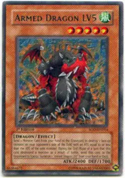 Armed Dragon LV5 - SOD-EN014 - Rare - 1st Edition LP YuGiOh!  Soul of the Duelis - Image 1