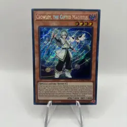 Yu-Gi-Oh! Crowley, The Gifted Magistus- BLMM-EN044 - Secret Rare NEAR MINT! - Image 2