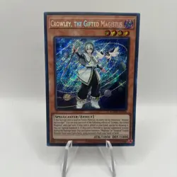 Yu-Gi-Oh! Crowley, The Gifted Magistus- BLMM-EN044 - Secret Rare NEAR MINT! - Image 4