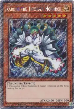 Yugioh! Zaborg the Thunder Monarch - RA04-EN125 - Platinum Secret Rare - 1st Edi - Image 1
