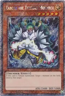 Yugioh! Zaborg the Thunder Monarch - RA04-EN125 - Platinum Secret Rare - 1st Edi - Image 2