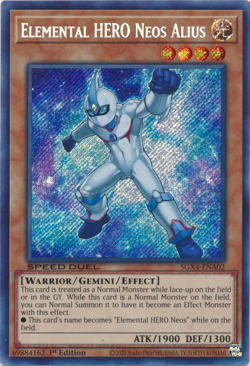 Elemental HERO Neos Alius (SGX4-ENA02) - Secret Rare First ed. Yu-Gi-Oh! - Image 2