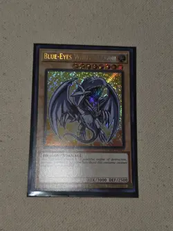 Yu-Gi-Oh Blue-Eyes White Dragon Chibi Art BLMM-EN001 Secret Rare 1st Edition NM - Image 3