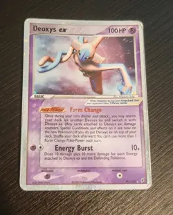 Pokemon EX Deoxys Holo Deoxys Vintage 2005 Card 97/107 Rare English - Image 1