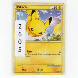 PokÃ©mon TCG Pikachu 61/90 HGSS Undaunted Regular Common Card EN-LP 2010 - Image 3