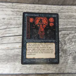 Magic The Gathering MTG Sorceress Queen Arabian Nights MP Good Ungraded - Image 1