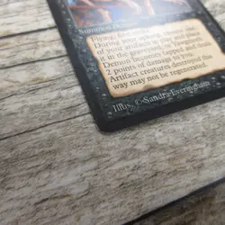 Magic The Gathering MTG Yawgmoth Demon Antiquities LP Excellent Ungraded - Image 2