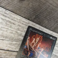 Magic The Gathering MTG Yawgmoth Demon Antiquities LP Excellent Ungraded - Image 3