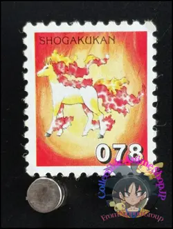 Rapidash Pokemon Stamp Card Japanese Shogakukan Nintendo Game Anime TCG E - Image 1