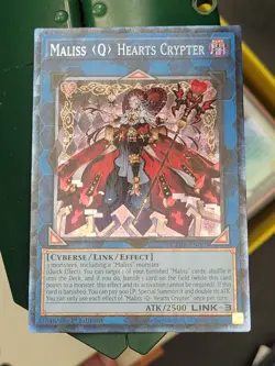 Yugioh! Maliss Q Hearts Crypter CRBR-EN020 Collector's Rare CR 1st Edition - Image 1
