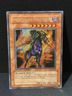 Yugioh Swift Gaia the Fierce Knight CT1-EN004 Limited Edition Secret Rare - Image 1