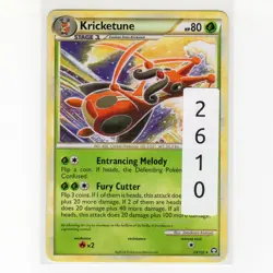 PokÃ©mon TCG Kricketune 24/102 HGSS Triumphant Regular Rare Card EN-LP 2010 - Image 3