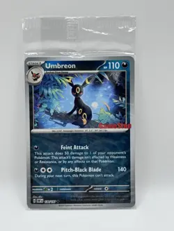 Pokemon Card Umbreon 130/197 GameStop Stamp Promo SEALED Reverse Holo NM Rare - Image 1
