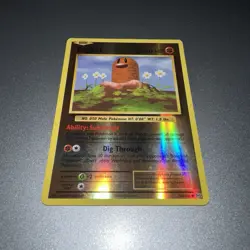 Diglett PokÃ©mon Card Holofoil Basic 40 HP Submerge Ability - Image 1