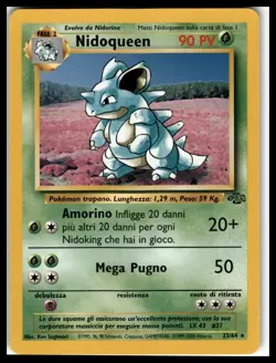 Nidoqueen Pokemon Jungle 23/64 Non-Holo Rare LP Card Vintage WOTC PokÃ©mon - Image 1