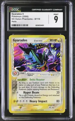 CGC 9 MINT Gyarados 2006 EX Holon Phantoms 8/110 Holo Pokemon Card psa - Image 1