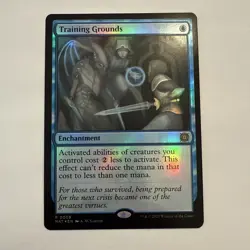 Training Grounds FOIL 0009 March of the Machine Aftermath MAT MTG Rare Unplayed - Image 1