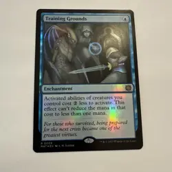 Training Grounds FOIL 0009 March of the Machine Aftermath MAT MTG Rare Unplayed - Image 2