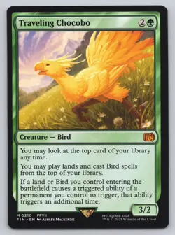 2025 Magic Final Fantasy Traveling Chocobo Mythic Rare #0210 Mtg regular - Image 1