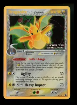 Dragonite 3/113 EX Delta Species 2005 Reverse Holo Rare Pokémon Card TCG - Image 1