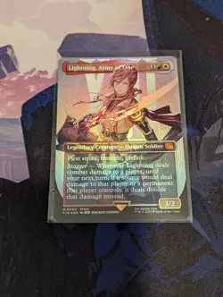 Lightning, Army of One #0400 (Borderless) (FOIL) Unplayed NM MTG Final Fantasy - Image 1