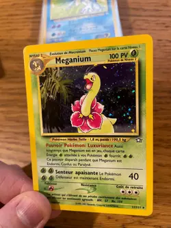 NM! FRENCH Meganium (11/111) Holo Neo Genesis Pokemon Card! FAST & FREE P&P! - Image 4