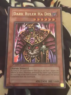 Yugioh: Dark Ruler Ha Des - LOD-001 - Ultra Rare - 1st Edition - MP - Image 1