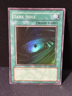 Yugioh Dark Hole Legend of Blue Eyes White Dragon LOB-052 Original Print Vintage - Image 1