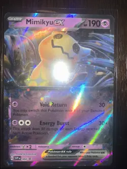 Mimikyu EX 004 Scarlet & Violet Promo Holo Card Mint Condition - Image 1