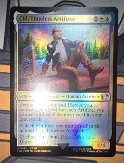 MTG (FIN) - Cid, Timeless Artificer (0412) - Foil Near Mint Final Fantasy Card - Image 1