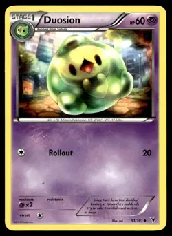 Duosion 51/101 Pokemon Card Noble Victories Uncommon 60 HP Lightly Played HI - Image 1
