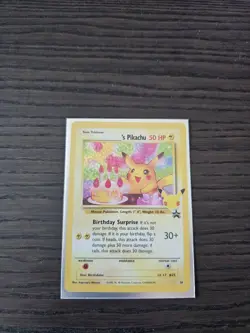 PokÃ©mon Pikachu TCG Birthday Celebrations Holo Rare Card #24 Classic Collection - Image 1
