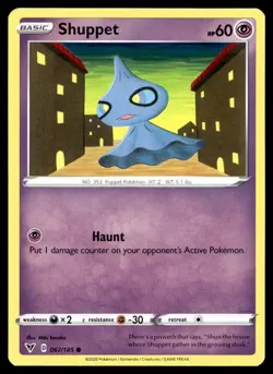 Shuppet 67/185 Pokemon Card Vivid Voltage Common 60 HP Lightly Played D2 - Image 1