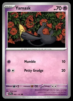 Yamask 82/191 Pokemon Card Surging Sparks Common 70 HP Near Mint M1 - Image 1