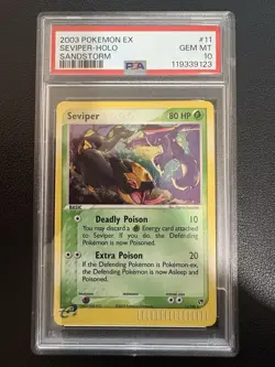 2003 Pokemon EX Sandstorm Holo Seviper #11/100 PSA 10 Gem Mint - Image 2