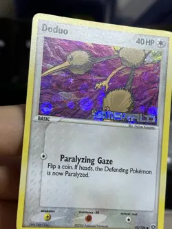 Doduo 45/106 EX Emerald 2005 Reverse Holo Pokémon Card TCG - Image 6