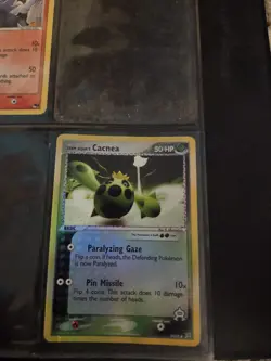 Pokemon Team Aqua's Cacnea 24/95 EX Reverse Holo Card Team Magma vs Team Aqua - Image 1